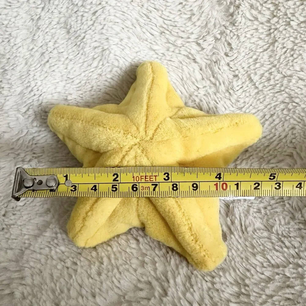 Russ Berrie Yellow Starfish Ocean Creature Plush 5” Stuffed Toy Vintage